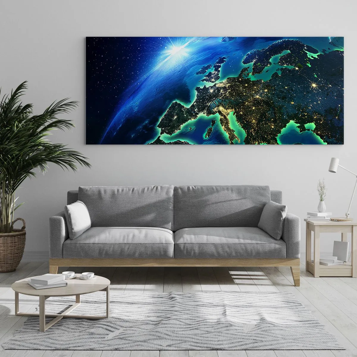 Impression sur verre - Image sur verre - Europe pétillante - 90x30 cm