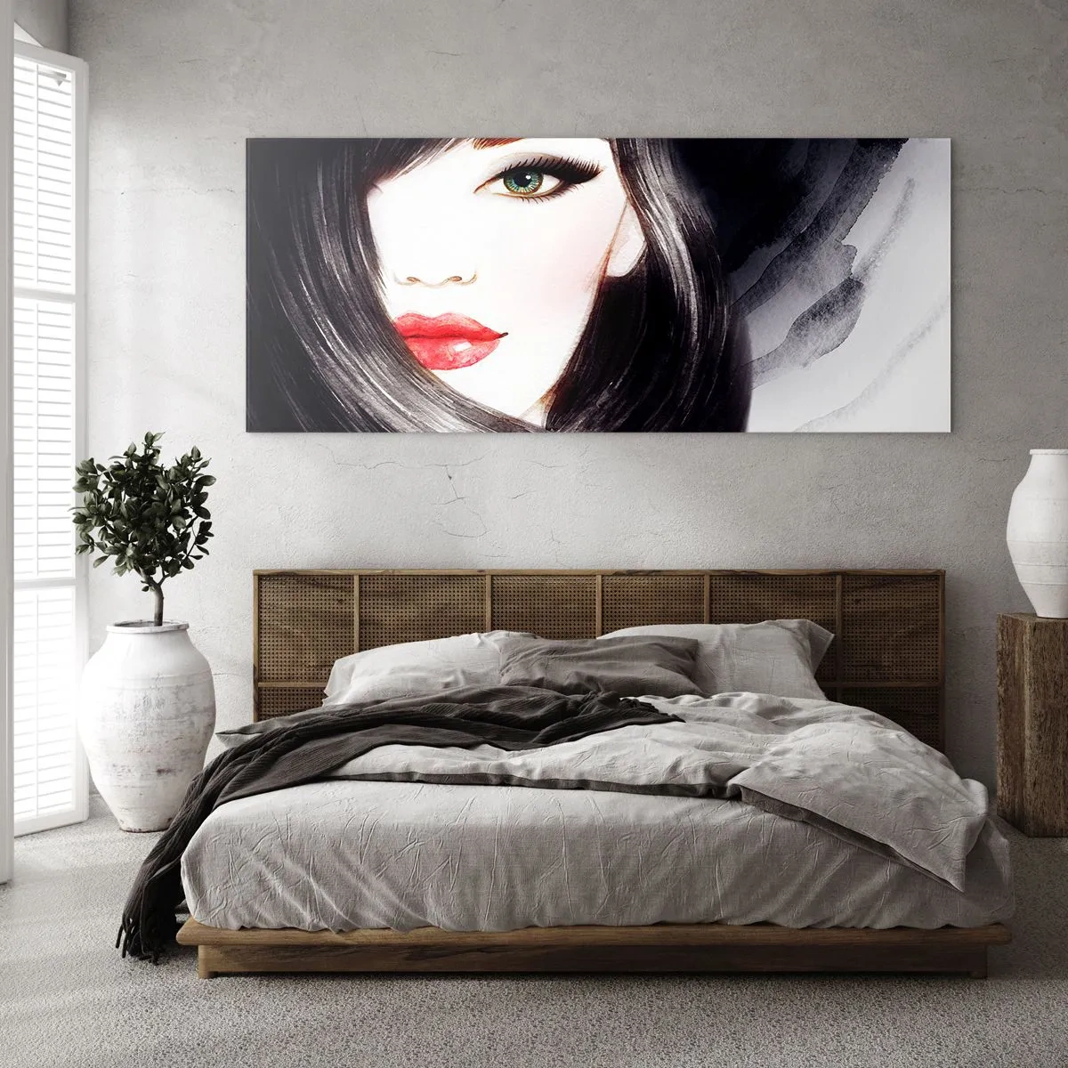 Impression sur verre - Image sur verre - Aspect saphir - 100x40 cm