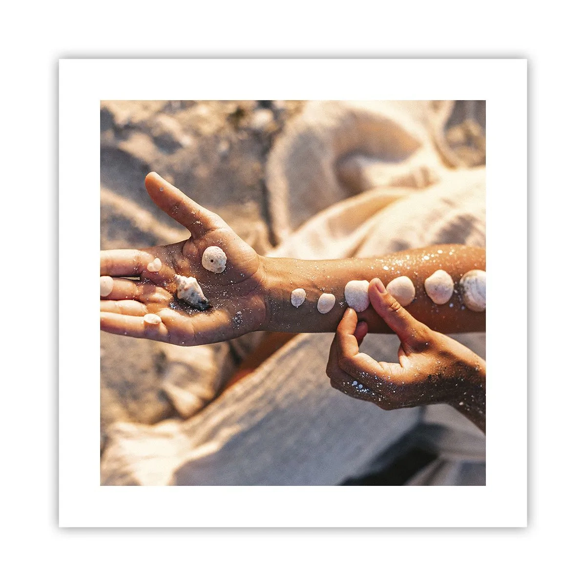 Affiche - Poster - La beauté à portée de main - 40x40 cm