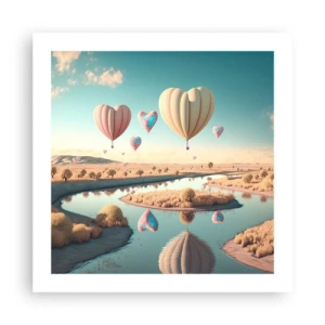 Affiche - Poster - L'amour te permet de t'élever - 50x50 cm