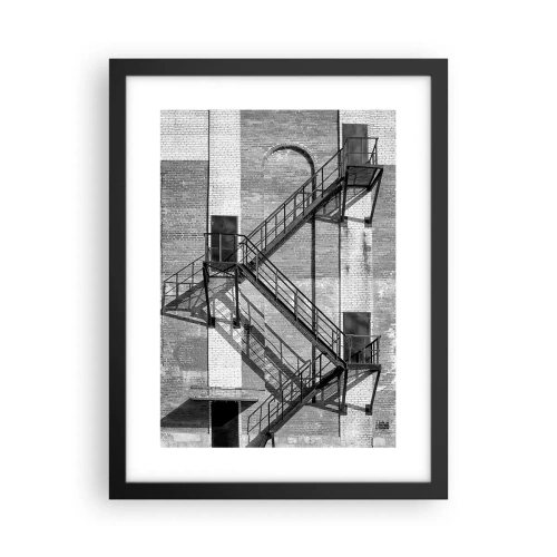 Affiche dans un cadre noir - Poster - Style industriel - 30x40 cm