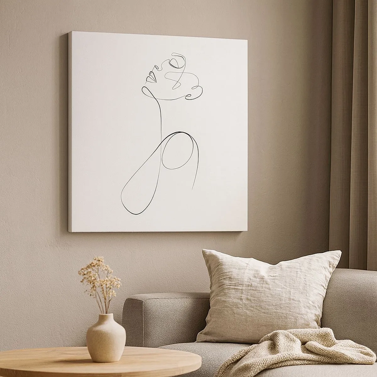 Impression sur toile - Image sur toile - En boucle dans les rêves - 30x30 cm