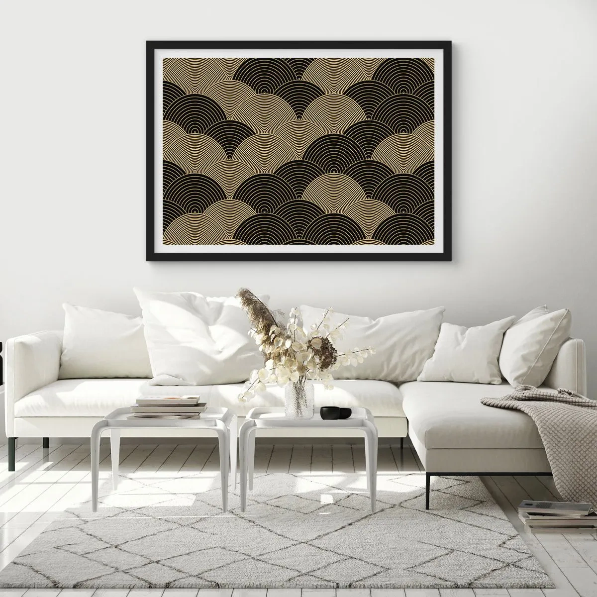 Affiche dans un cadre noir - Poster - Unité dans la multiplicité - 50x40 cm