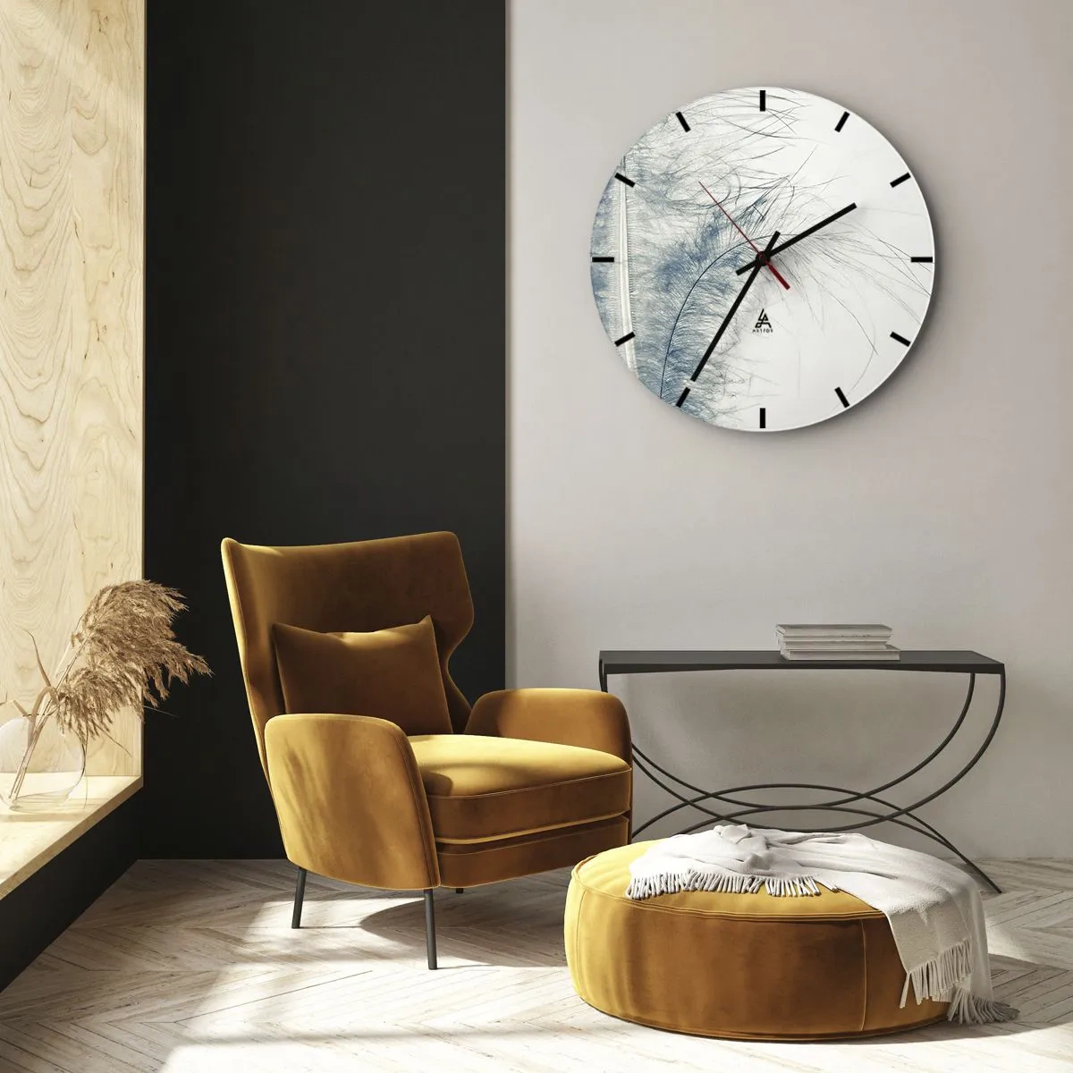 Horloge murale - Pendule murale - Les sept natures - 40x40 cm
