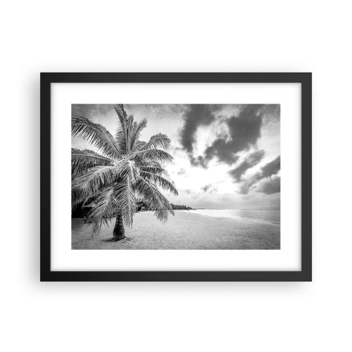 Affiche dans un cadre noir - Poster - Quand tu aspires à la solitude - 40x30 cm