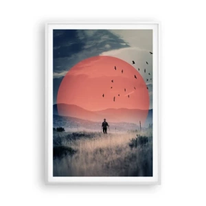 Affiche dans un cadre blanc - Poster - Dans ses éléments - 70x100 cm