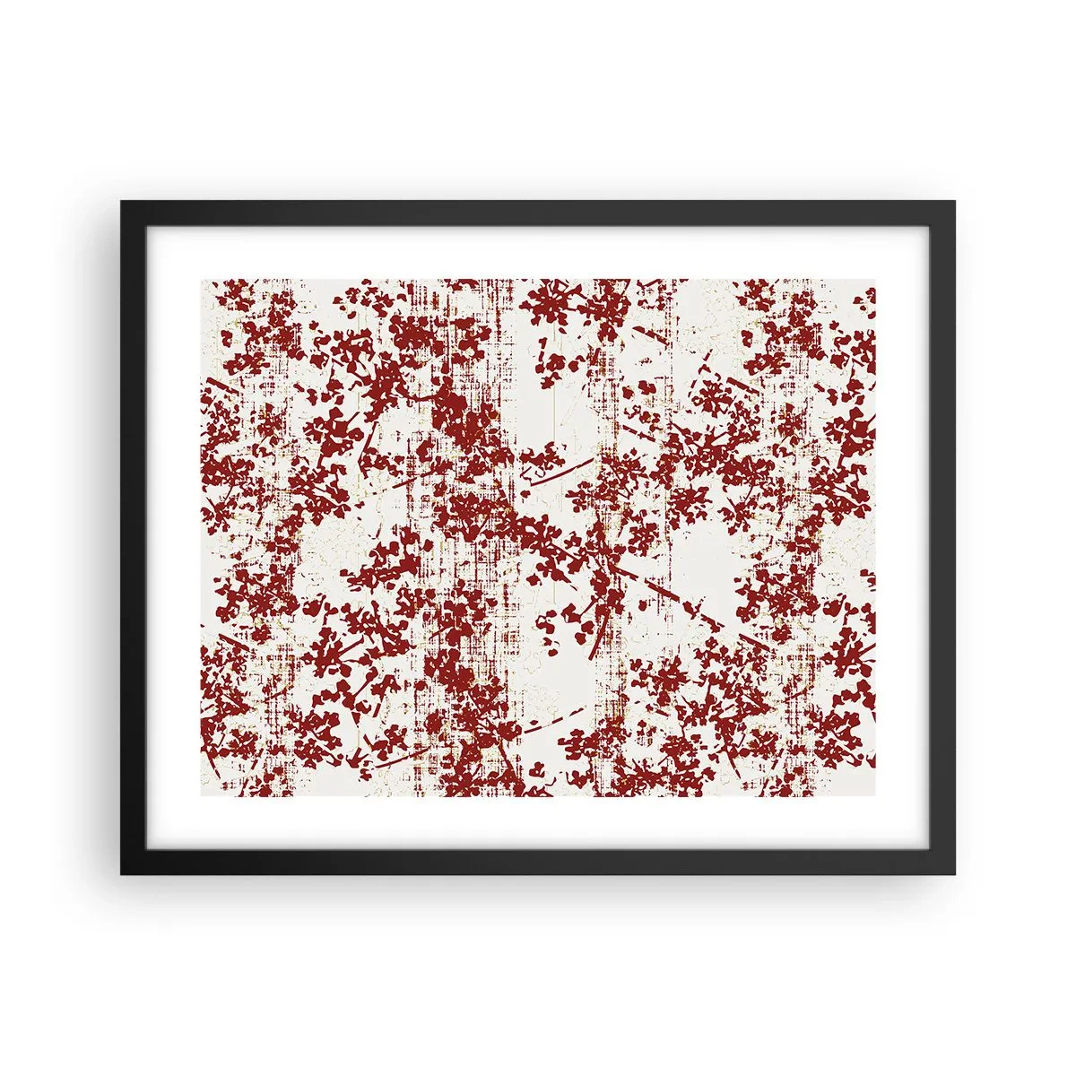 Affiche dans un cadre noir - Poster - Comme un calicot ancien - 50x40 cm