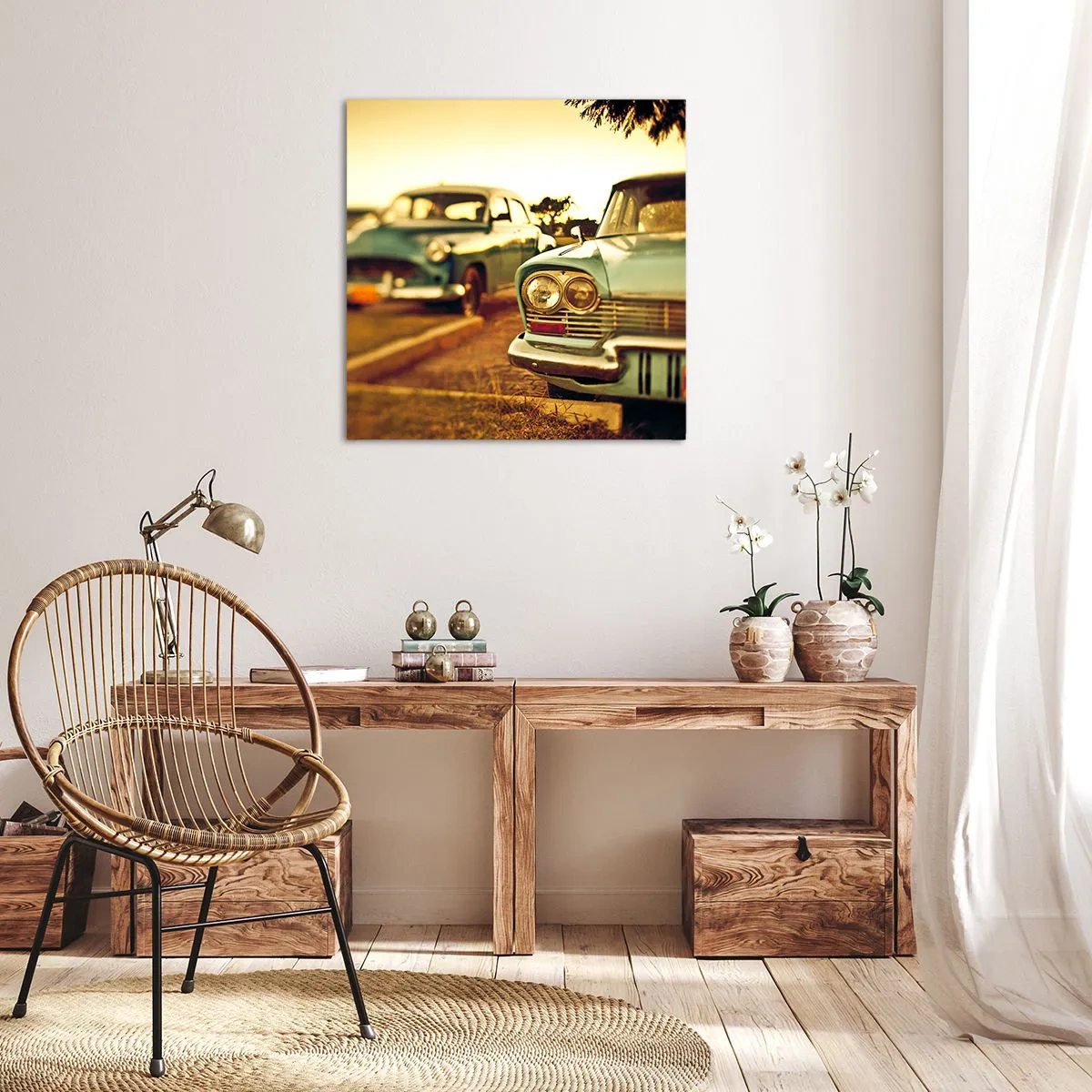 Impression sur toile - Image sur toile - Nous attendrons et verrons - 60x60 cm