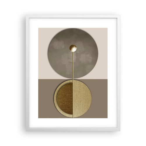 Affiche dans un cadre blanc - Poster - Équilibre parfait - 40x50 cm