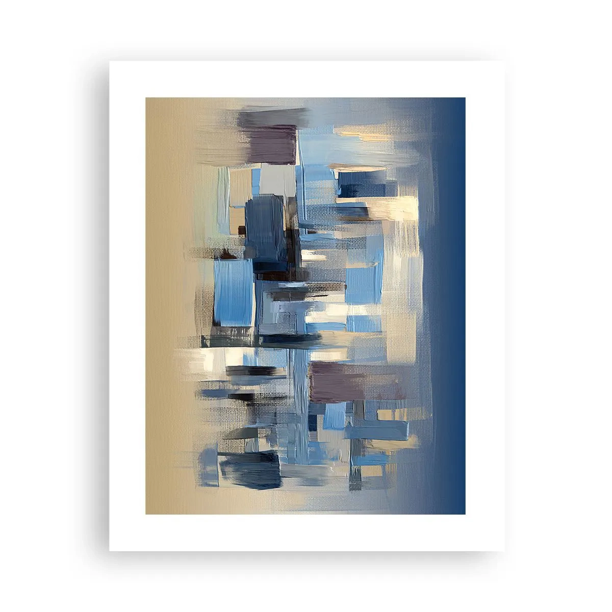 Affiche - Poster - Construction bleue - 40x50 cm