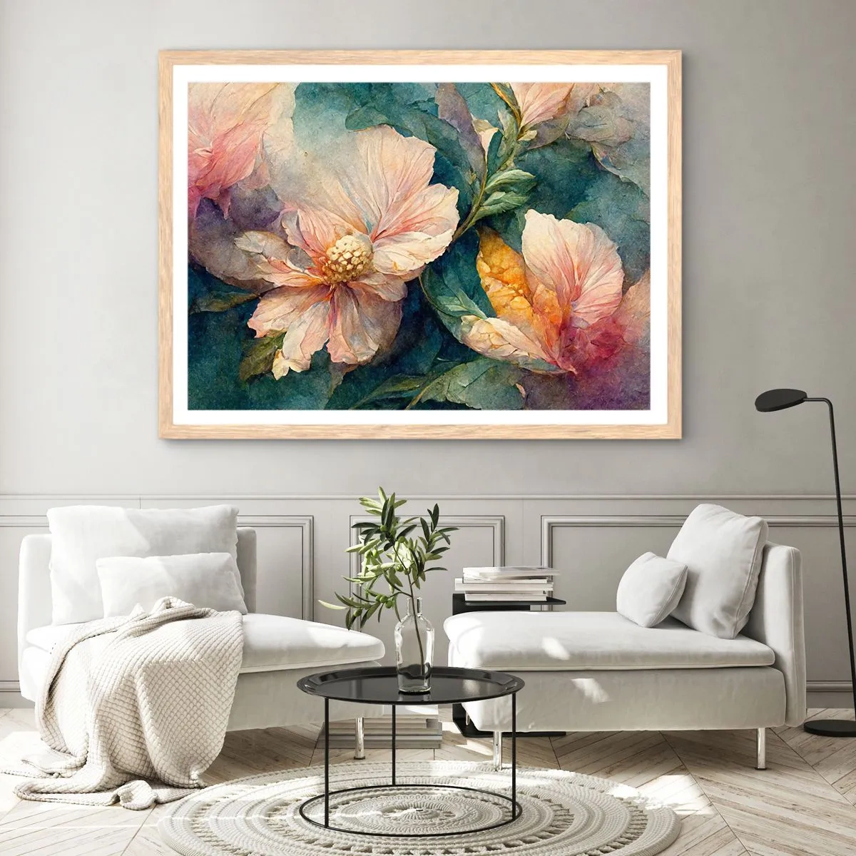 Affiche dans un chêne clair - Poster - Uniquement de la subtilité - 50x40 cm