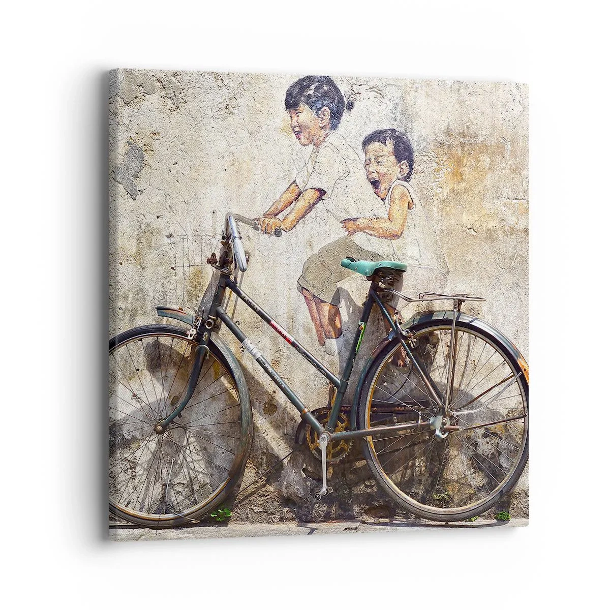 Impression sur toile - Image sur toile - Vrai ou faux? - 40x40 cm