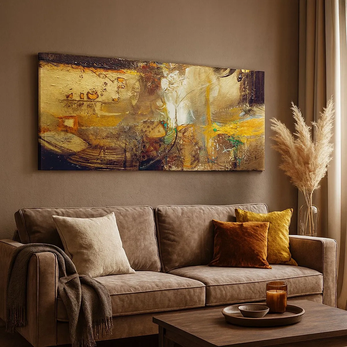 Impression sur toile - Image sur toile - Froid, tiède, chaud - 100x40 cm