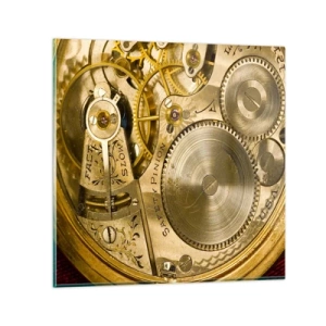 Impression sur verre - Image sur verre - Marcher avec son temps - 50x50 cm