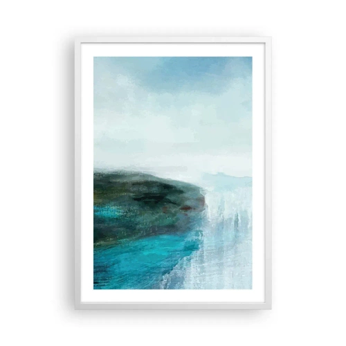 Affiche dans un cadre blanc - Poster - Abstraction nautique - 50x70 cm