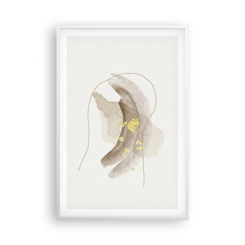 Affiche dans un cadre blanc - Poster - rencontré dans l'espace - 61x91 cm