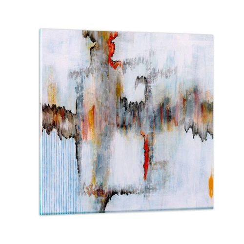 Impression sur verre - Image sur verre - Un bâton sur l'eau - 30x30 cm