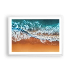 Affiche dans un cadre blanc - Poster - Toujours ensemble - 70x50 cm