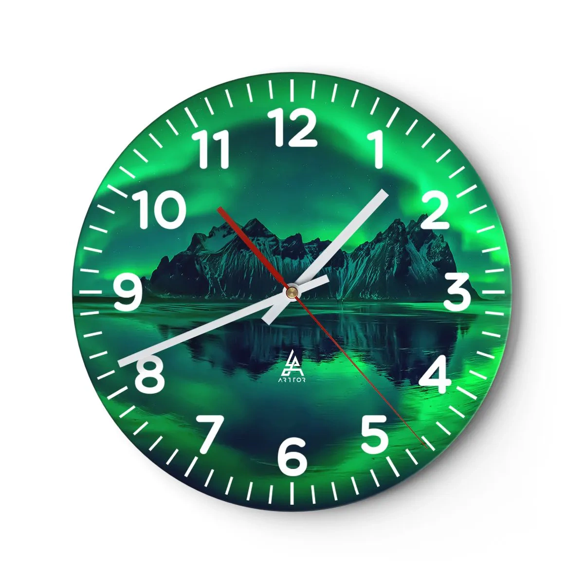 Horloge murale - Pendule murale - Dans les bras de l'aurore - 30x30 cm