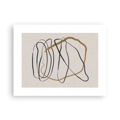 Affiche - Poster - Composition – danse en boucle - 40x30 cm