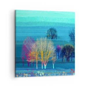 Impression sur toile - Image sur toile - Un paysage soigné - 50x50 cm