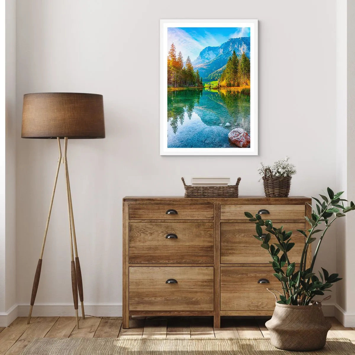 Affiche dans un cadre blanc - Poster - Douceur automnale - 30x40 cm