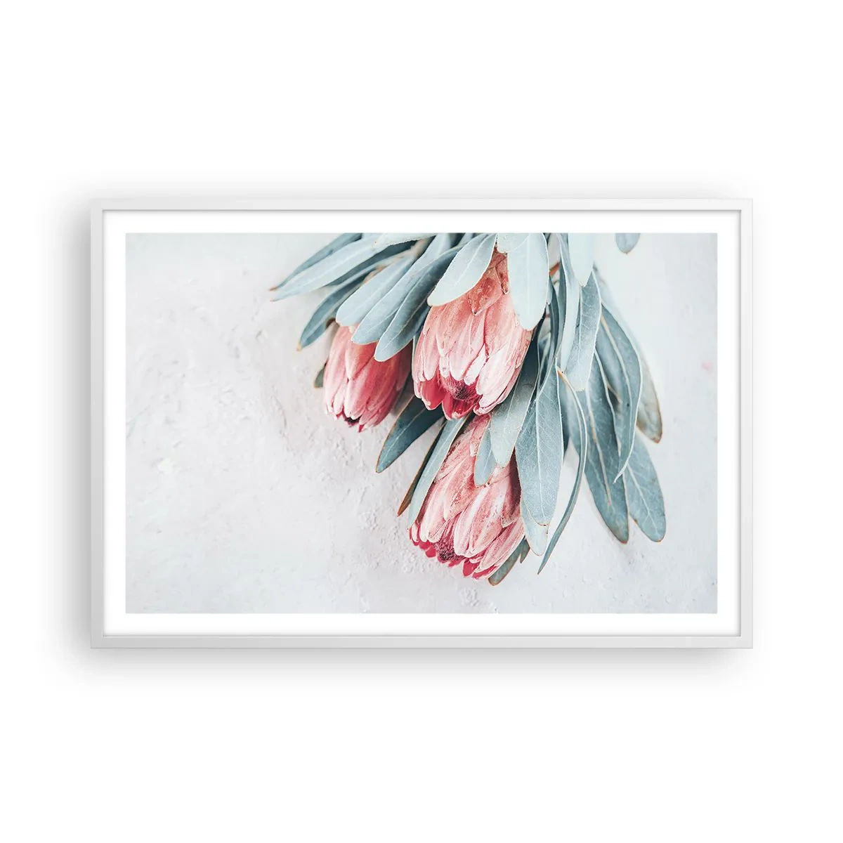 Affiche dans un cadre blanc - Poster - Honte de leur propre beauté - 91x61 cm