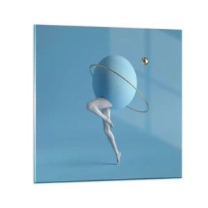 Impression sur verre - Image sur verre - Et les planètes deviennent folles - 50x50 cm