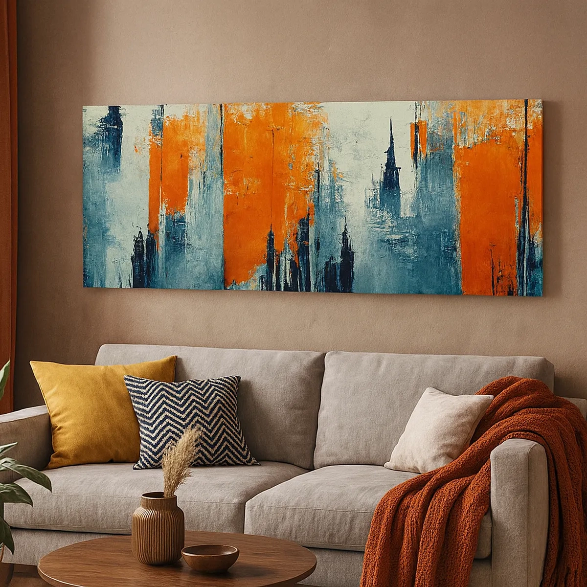 Impression sur toile - Image sur toile - Paysage moderne - 30x30 cm