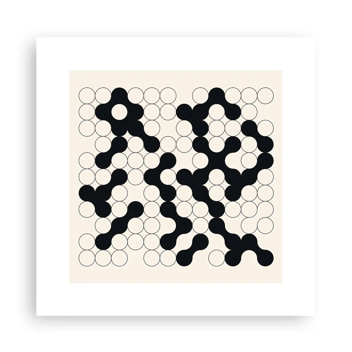 Affiche - Poster - Jeu chinois – variation - 30x30 cm
