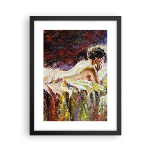 Affiche dans un cadre noir - Poster - Vénus en pensée - 30x40 cm