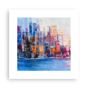 Affiche - Poster - Une métropole joyeuse - 30x30 cm