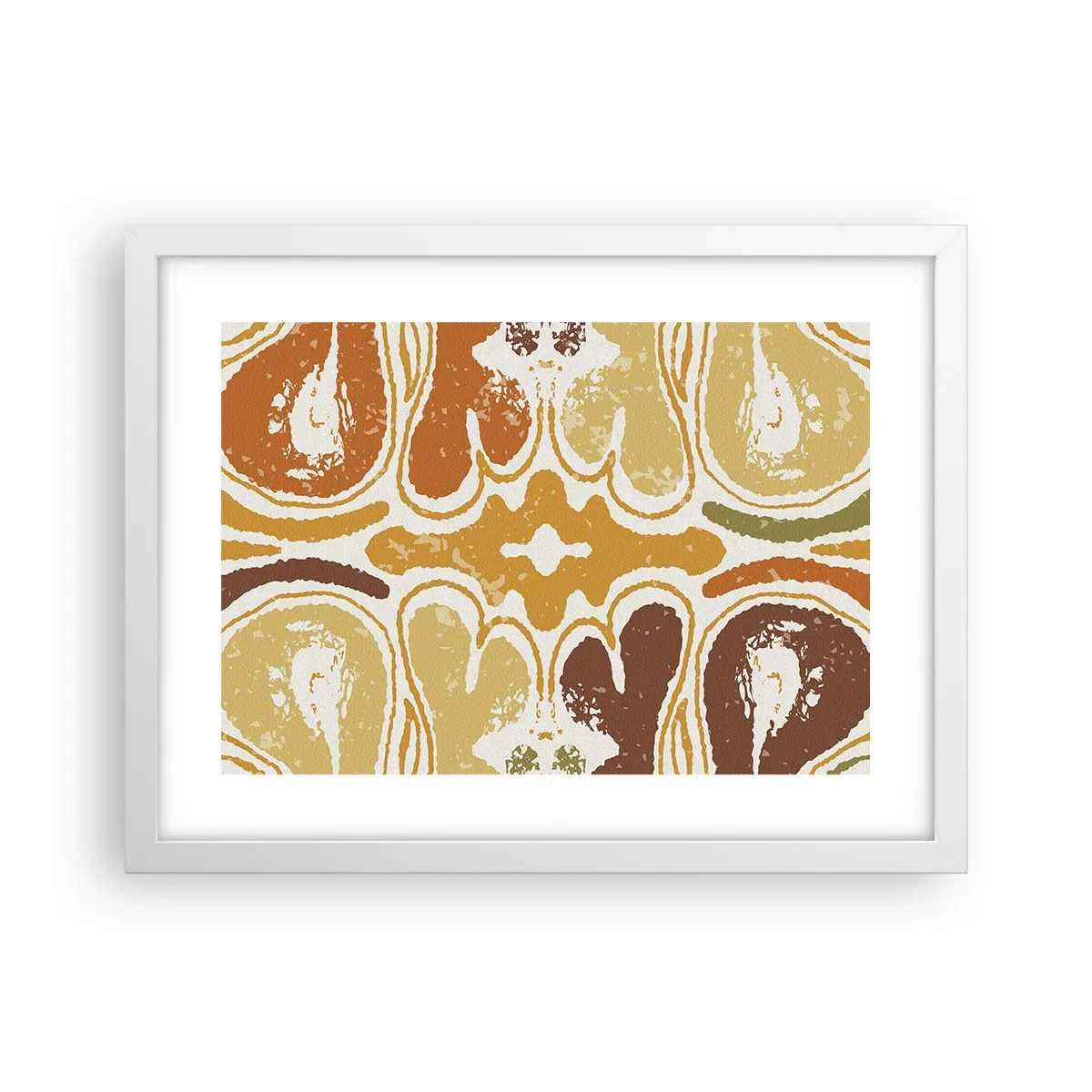 Affiche dans un cadre blanc - Poster - Abstraction sentimentale - 40x30 cm