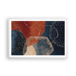 Affiche dans un cadre blanc - Poster - La légèreté de l'être - 91x61 cm