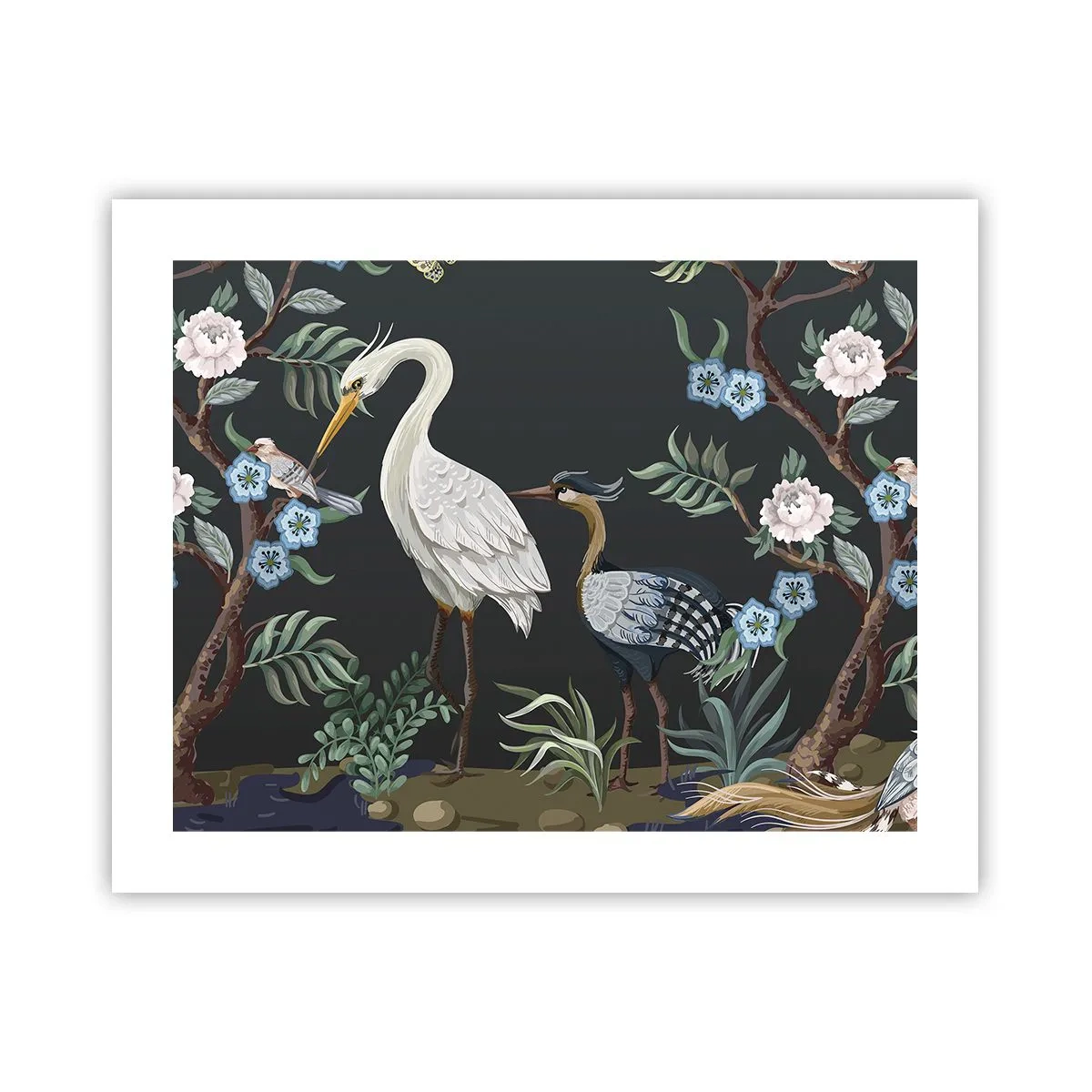 Affiche - Poster - Parade d'oiseaux - 50x40 cm