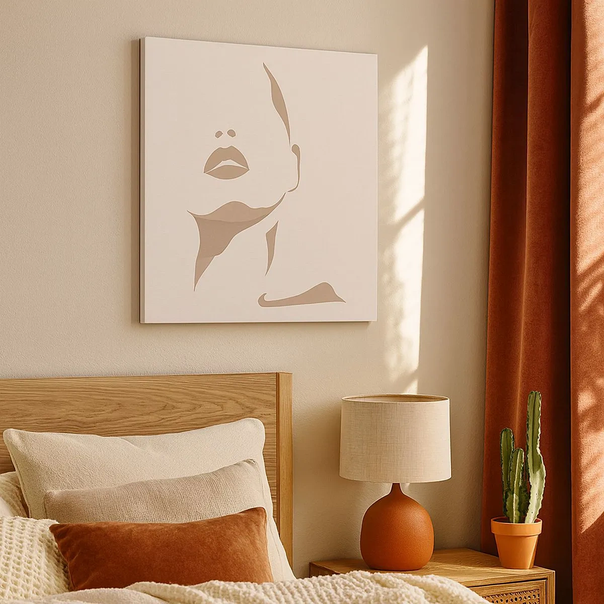 Impression sur toile - Image sur toile - Fait de lumière et d'ombre - 30x30 cm