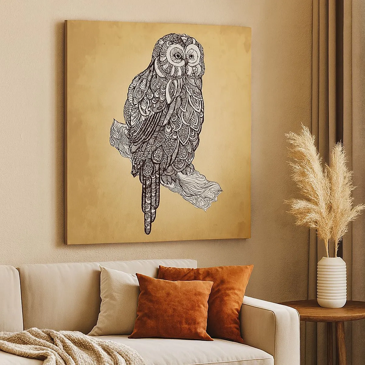 Impression sur toile - Image sur toile - Ornements complexes de sagesse - 30x30 cm