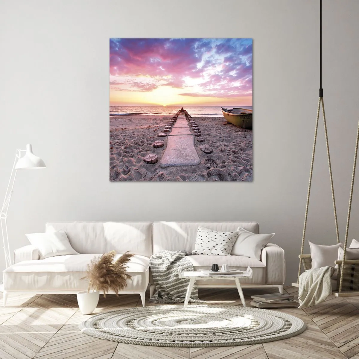 Impression sur toile - Image sur toile - Moment d'expérience profonde - 70x70 cm