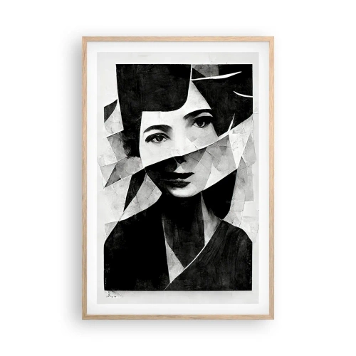 Affiche dans un chêne clair - Poster - Vraiment ce que tu es… - 61x91 cm