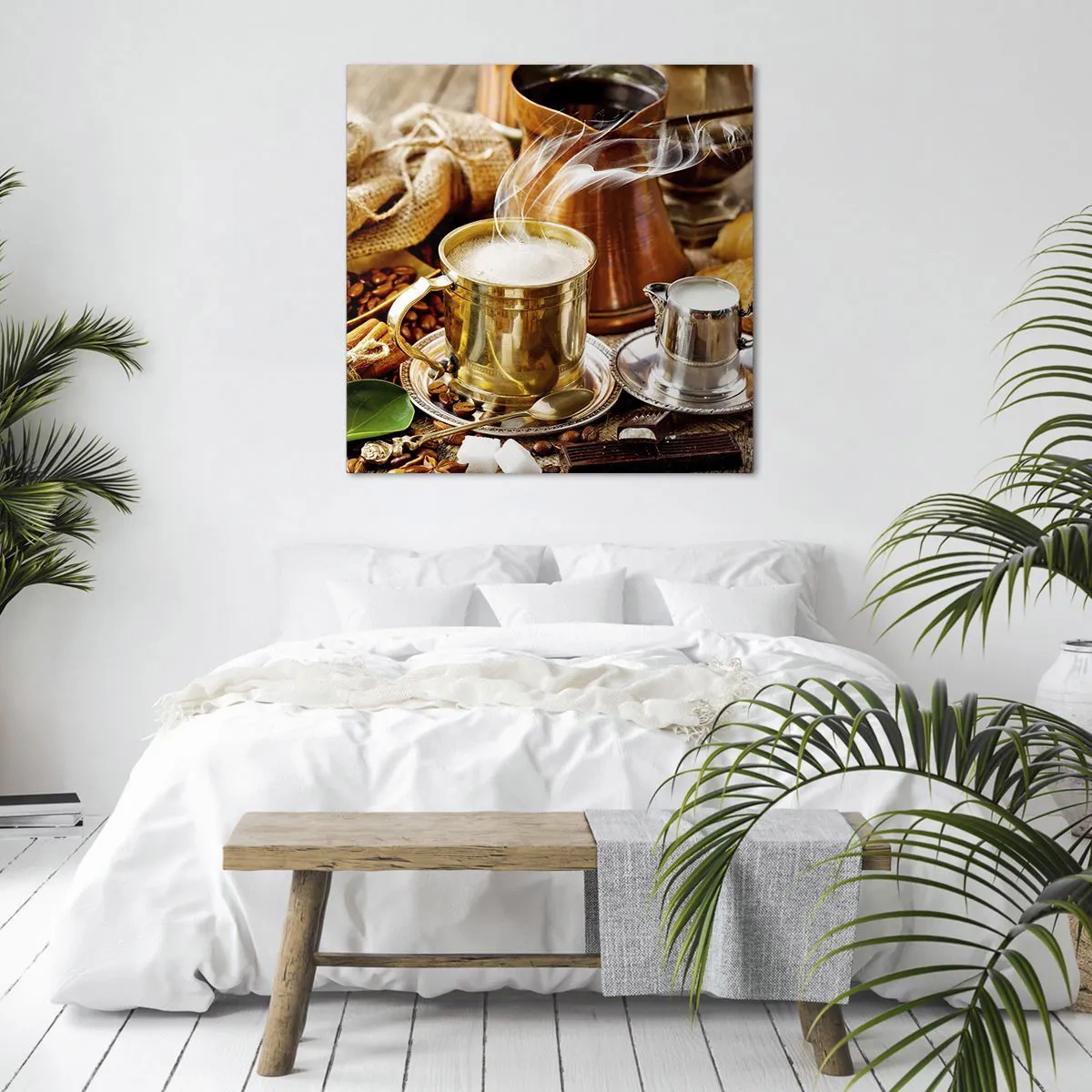 Impression sur toile - Image sur toile - Bonne journée! - 70x70 cm