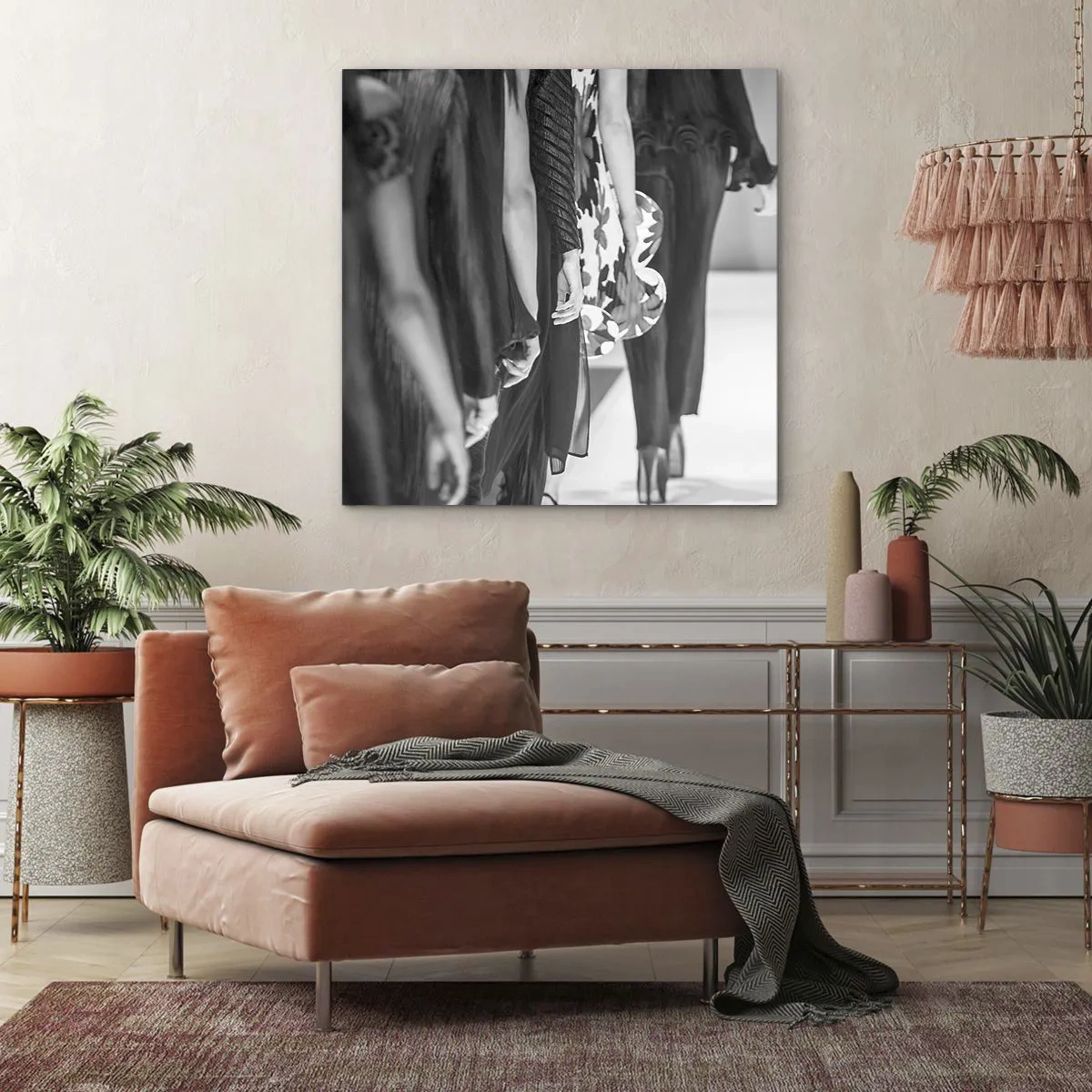 Impression sur toile - Image sur toile - Un défilé stylé - 50x50 cm