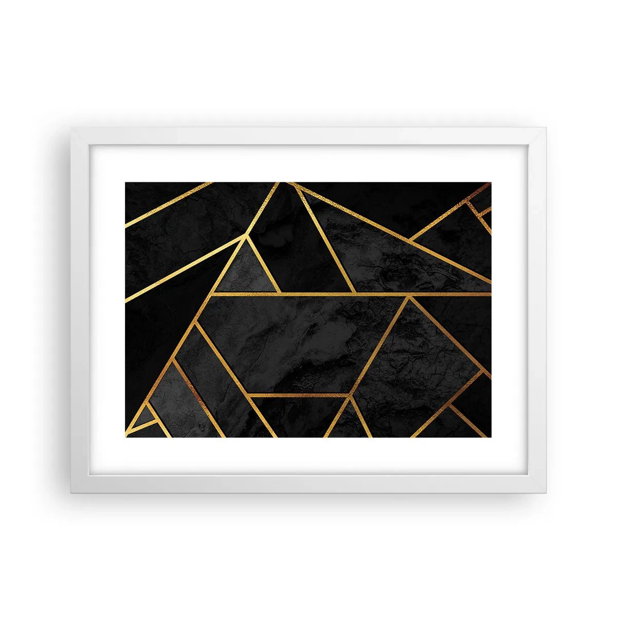 Affiche dans un cadre blanc - Poster - Obscurité et éclat - 40x30 cm