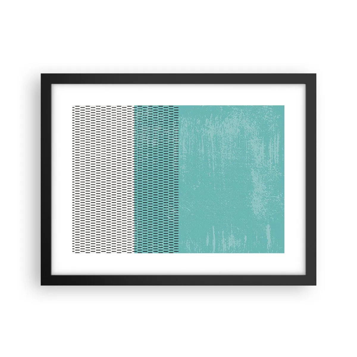 Affiche dans un cadre noir - Poster - Composition équilibrée - 40x30 cm