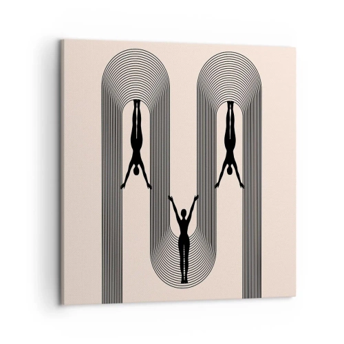 Impression sur toile - Image sur toile - Les jambes en l’air - 50x50 cm