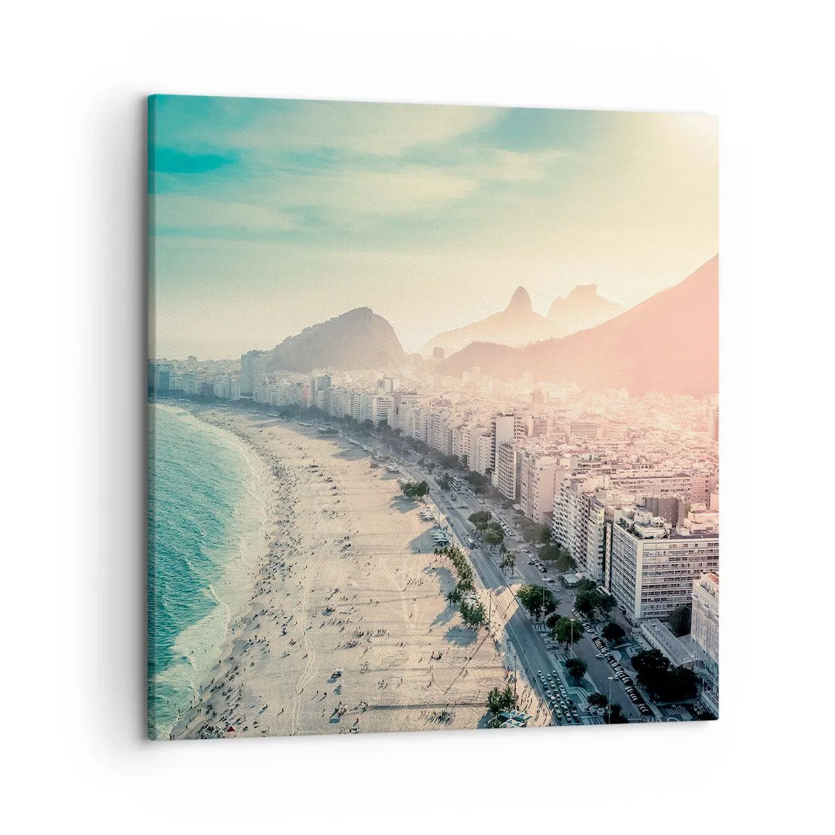 Impression sur toile - Image sur toile - Vacances éternelles à Rio - 50x50 cm
