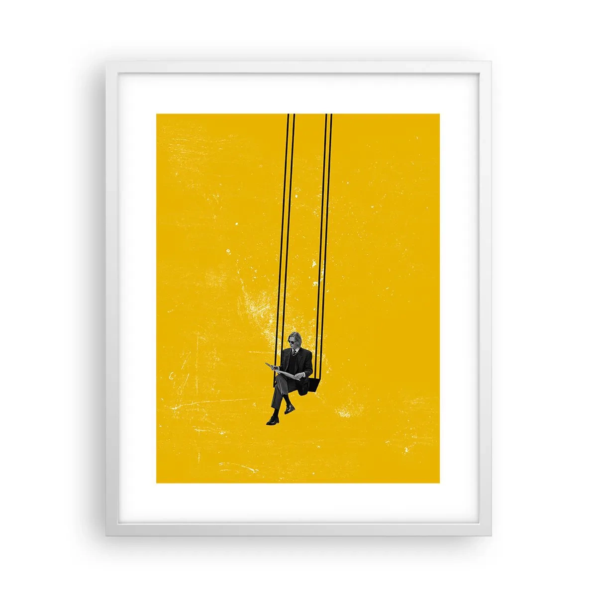 Affiche dans un cadre blanc - Poster - Un jour comme tous les jours - 40x50 cm