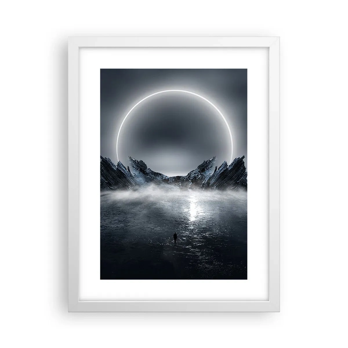 Affiche dans un cadre blanc - Poster - La fin de l'histoire - 30x40 cm