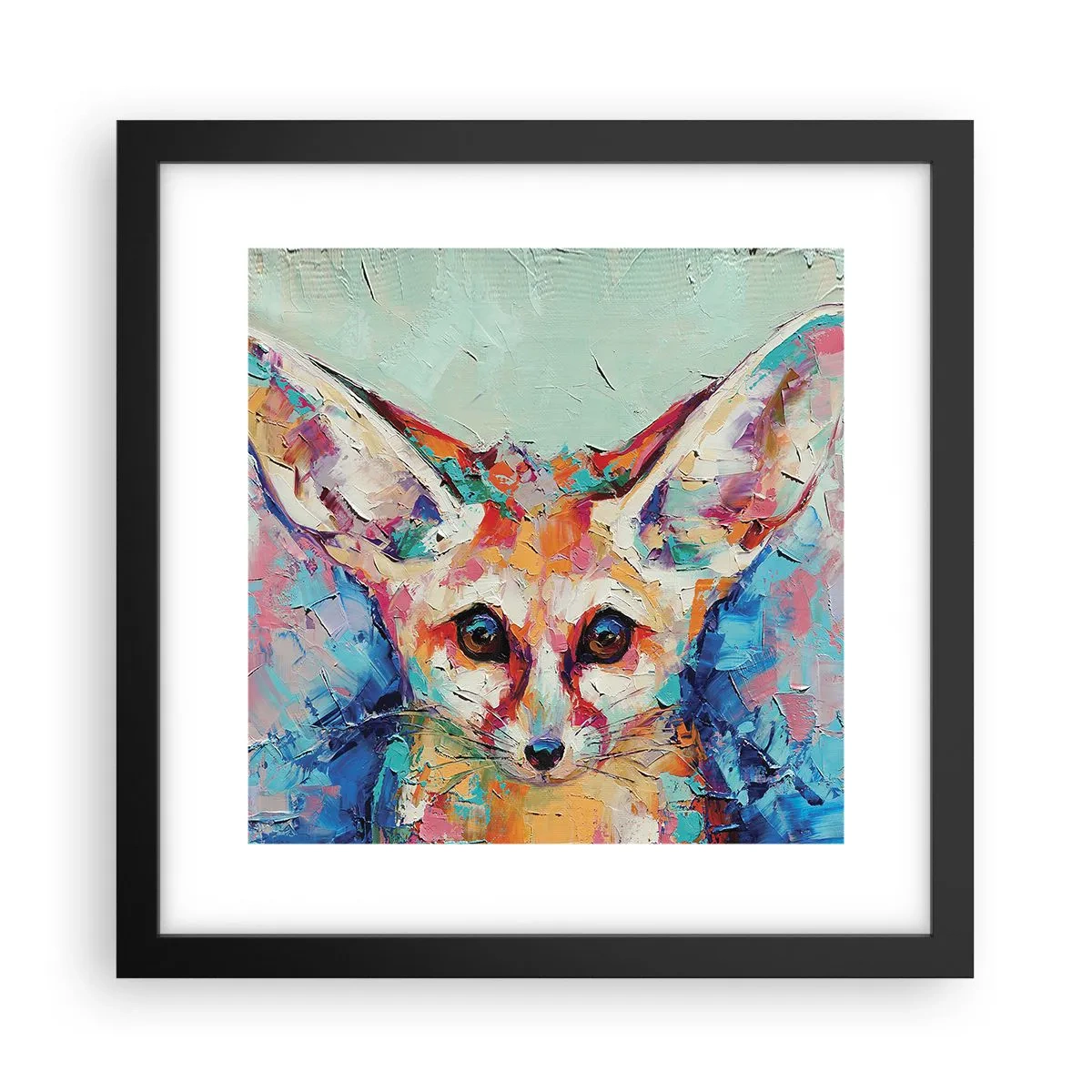 Affiche dans un cadre noir - Poster - Etes-vous prêts pour moi? - 30x30 cm