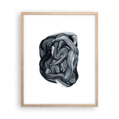 Affiche dans un chêne clair - Poster - Ce n'est pas si simple - 40x50 cm