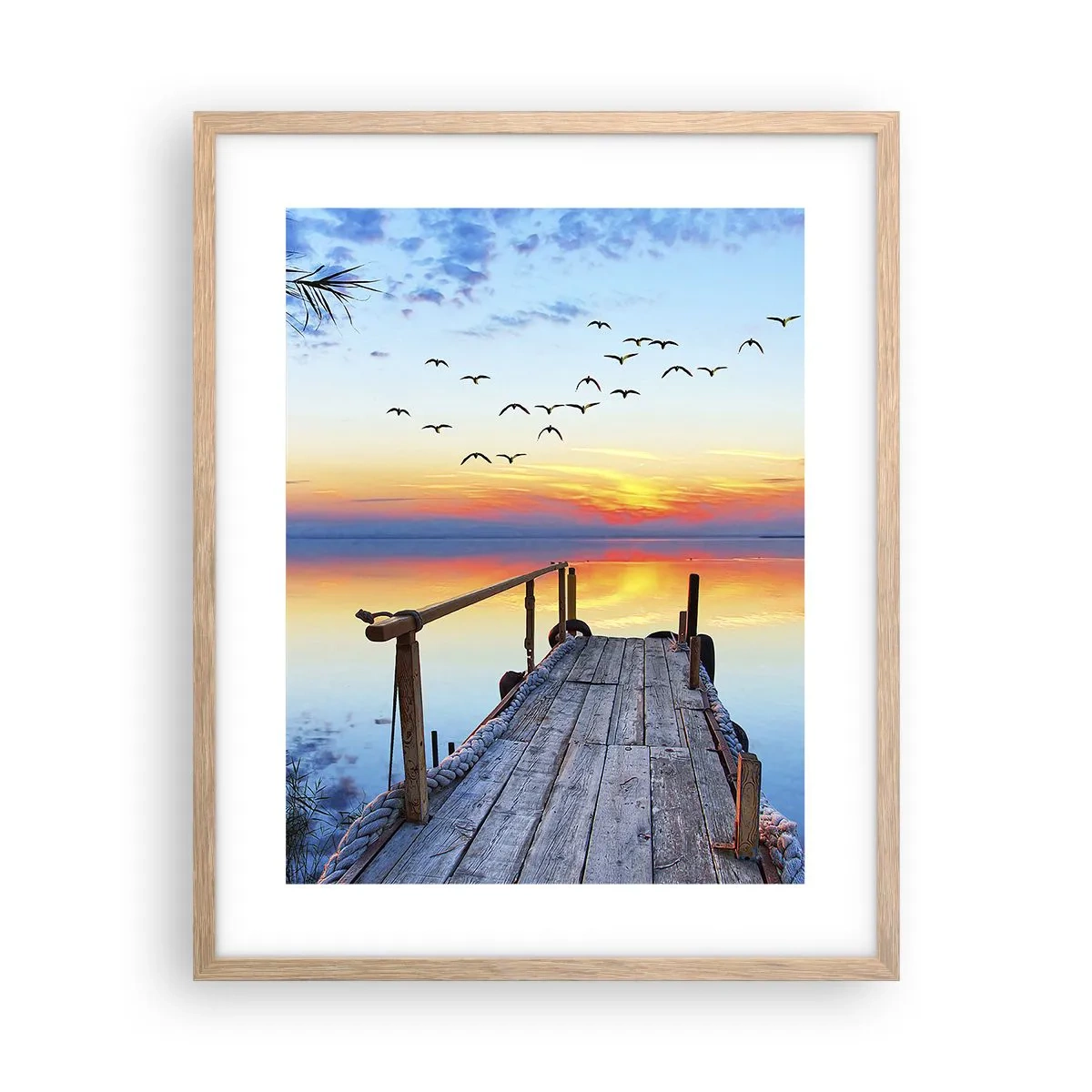 Affiche dans un chêne clair - Poster - Il est temps de rentrer... - 40x50 cm